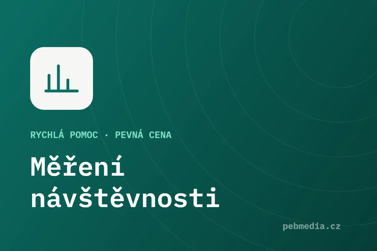 Ilustrace služby Měření návštěvnosti od PEBMedia
